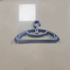 5pcs Semi-circular Stacking Hanging Clothes Rack Wide Shoulder Balcony Drying