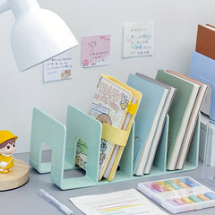 2pcs Four-grid Bookshelf Strong Storage Easy Access