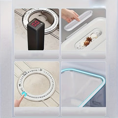 Insect-proof Sealed Rice Bucket w/Measuring Cup Kitchen Rice Tank