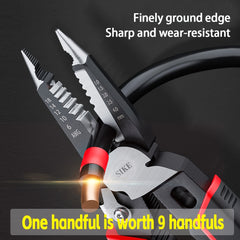 Electrician Wire Pliers 9 in 1 6 in 1 Pointed Nose Handheld Cable Cutter