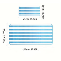 2pcs Striped Coral Fleece Towel Set for Bathroom and Home