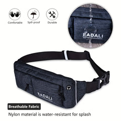 Waterproof Sports Waist Bag for Fitness & Hiking Zipper Adjustable Waist Bag