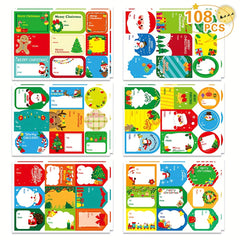 12 Christmas Gift Name Sticker Self-adhesive Label