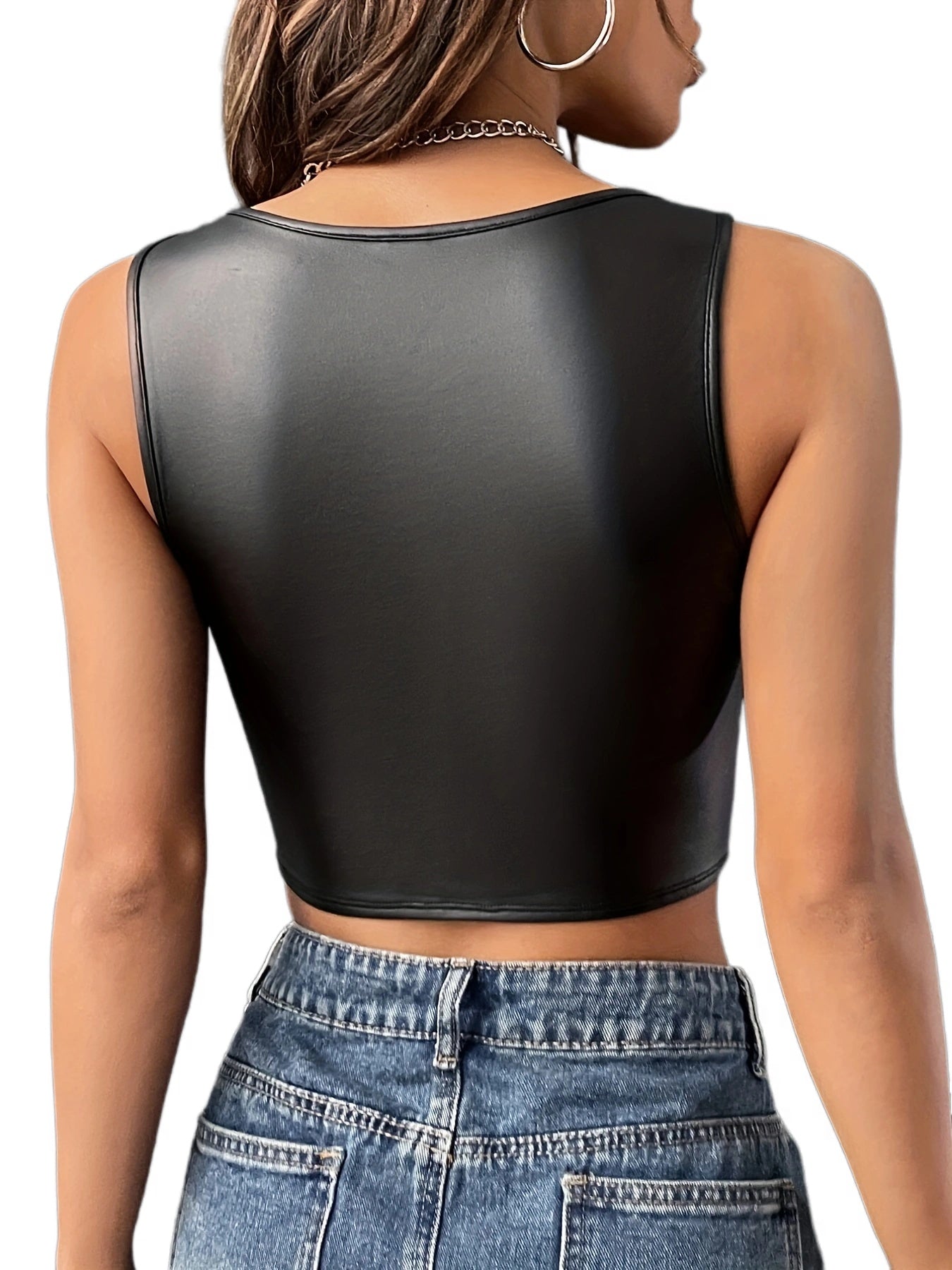 Y2K Sexy Square Neck Bustier Tank Top