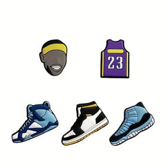 Basketball Shoe Charms For Crocs - 12pcs Sports Charms For Boys