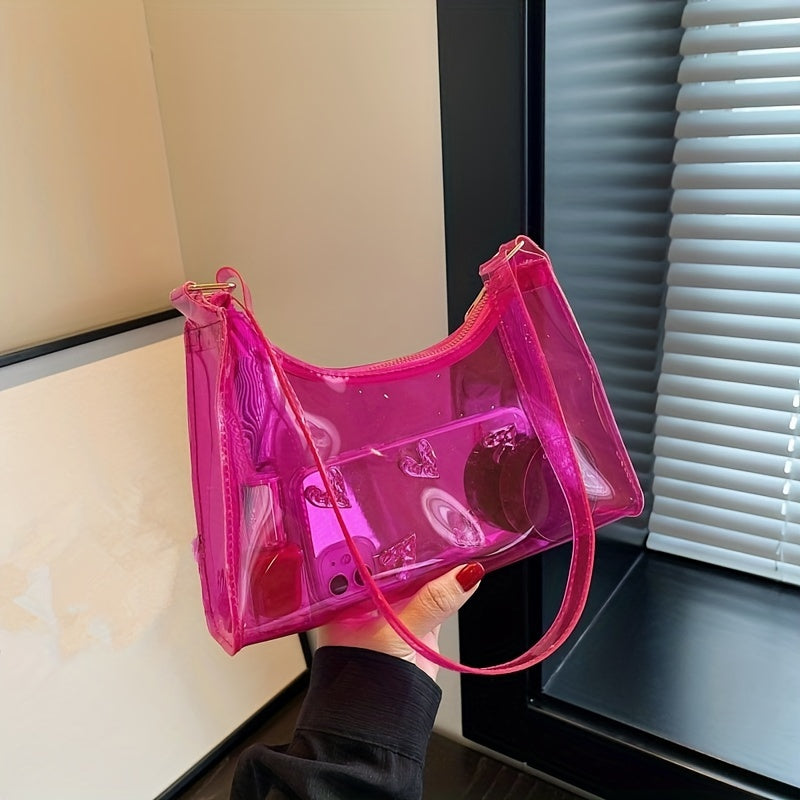 Clear Crossbody Shoulder Bag for Beach Travel