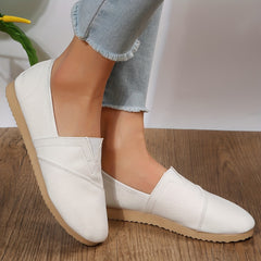 Women's Canvas Slip On Flat Shoes Lightweight & Comfortable