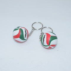 2pcs Mini Volleyball Keychain Ball Keychain Charm PVC Pendant Volleyball Gift