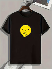 Cartoon Gesture Print Men's Graphic T Shirt for Summer