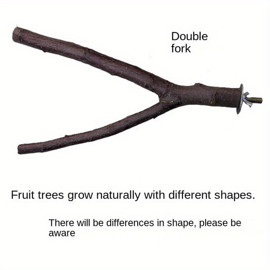 Wood Perch Stand for Parrots and Hamsters - Comfortable and Safe Resting Spot