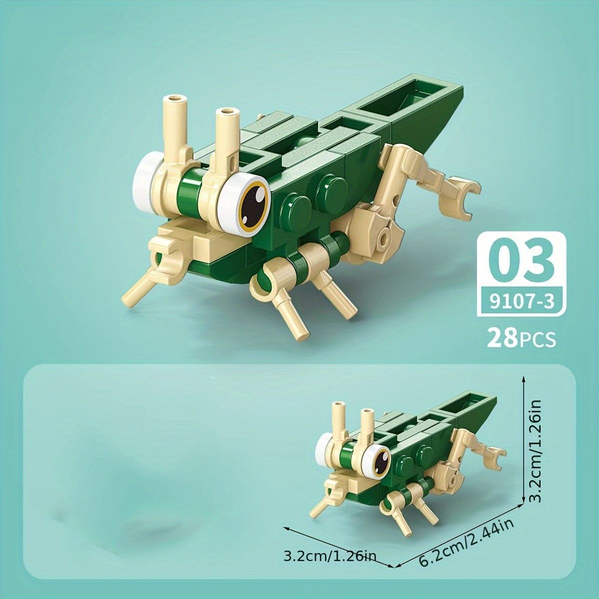 Insect Series Micro Blocks Toy Model Assembly Construction Desktop Gift