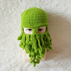 Funny Octopus Knit Hat for Fall Winter Outdoor
