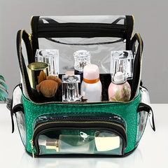 Clear Waterproof Makeup Artist Travel Case Cosmetic Bag