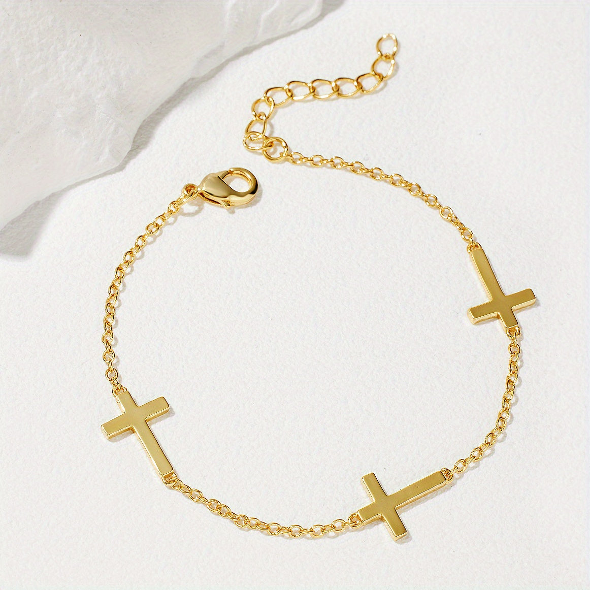 Vintage Style Cross Chain Bracelet Hand Jewelry Party Favors