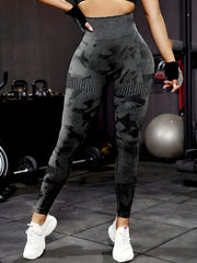 Camo Print Slim Fit Yoga Leggings