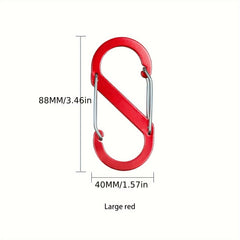 S Type Hanging Keychain Buckle Metal Lock Carabiner Outdoor Camping