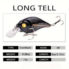 10pcs 11g Crankbait Wobbler Fishing Lure Bionic Floating Jerkbait Tackle