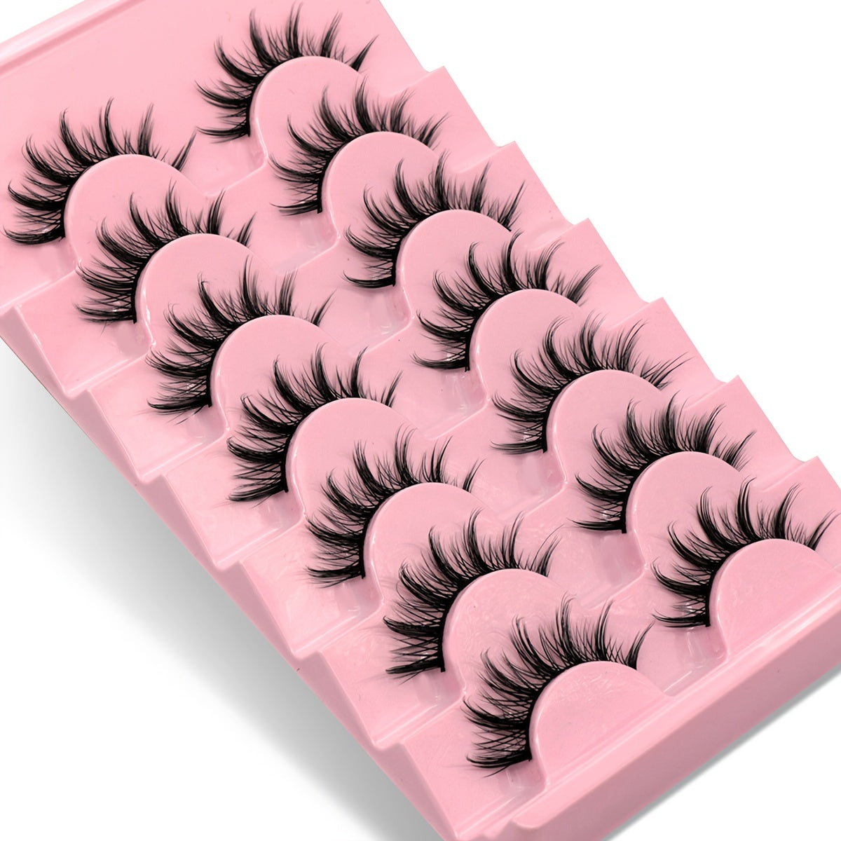Cat Eye Faux Mink Lashes Natural Fluffy Eyelashes 3D Curling False Extension
