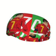 One Piece Messi Sports Uniform with Headband - Yoga Fitness Running Gear