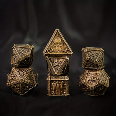 7pcs Wizard Metal Solid Dice Set for Board Game