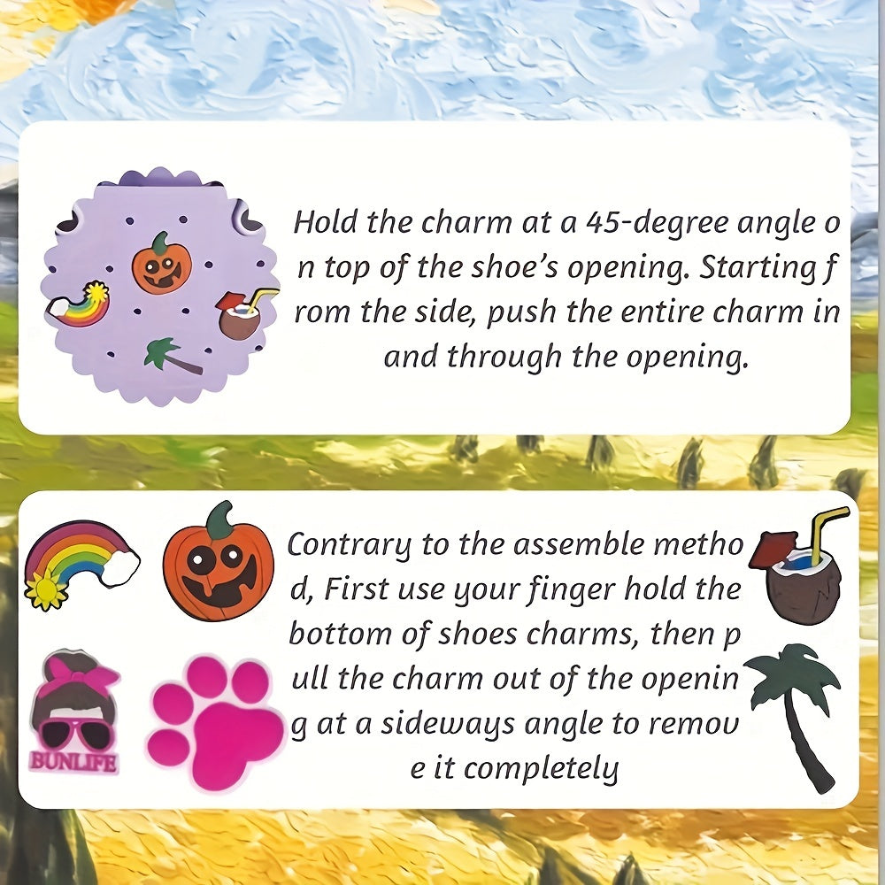 Pumpkin Beach Bag Charms for Rubber Totes