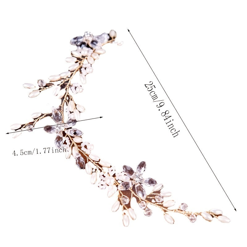 Baroque Wedding Hair Comb Golden Leaf Bridal Hair Piece