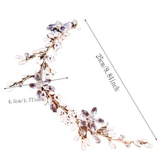 Baroque Wedding Hair Comb Golden Leaf Bridal Hair Piece