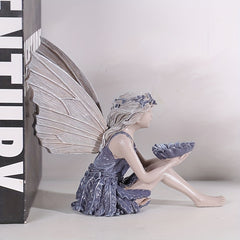 Sunflower Angel Fairy Statue Resin Ornament Outdoor Yard Garden Decoration
