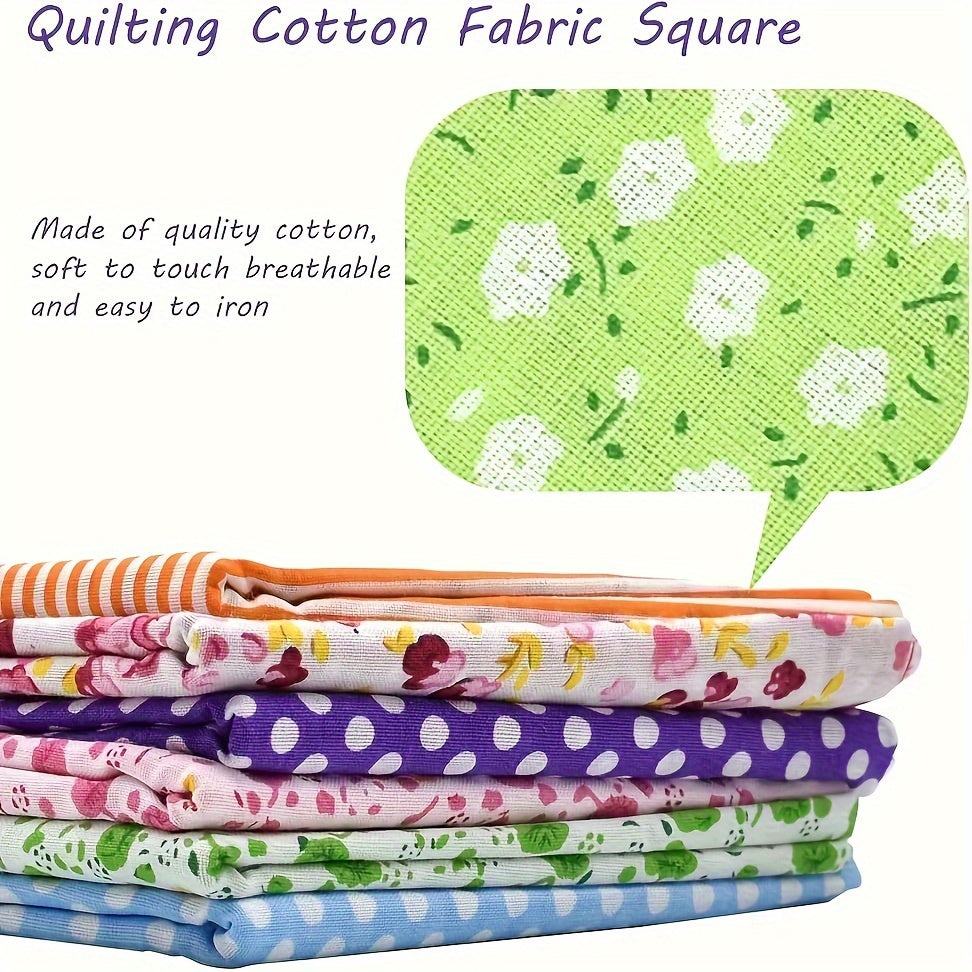 40pcs Fabric Patchwork Squares Bundle DIY Sewing Scrapbooking Quilting Craft
