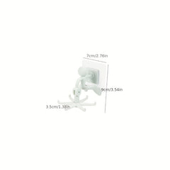 Rotating 6 Claws Hook Wall Mounted Kitchen Bathroom Hanger
