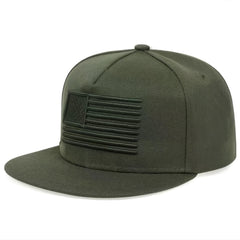 High Flag Camo Baseball Cap Snapback Hat Army American Flag Cap