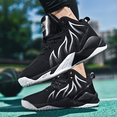 Men's Plus Size Breathable Basketball Shoes Non Slip Lace Up Sneakers
