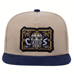 Totem Embroidery Snapback Hat Hip Hop Khaki Anime Baseball Cap Unisex