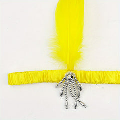 Yellow Feather Headband for Holiday Party