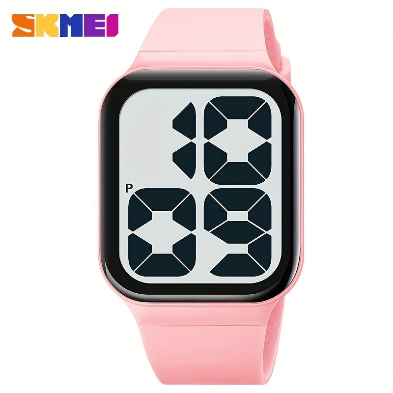 Square Large Dial Kids Sports Waterproof Watch