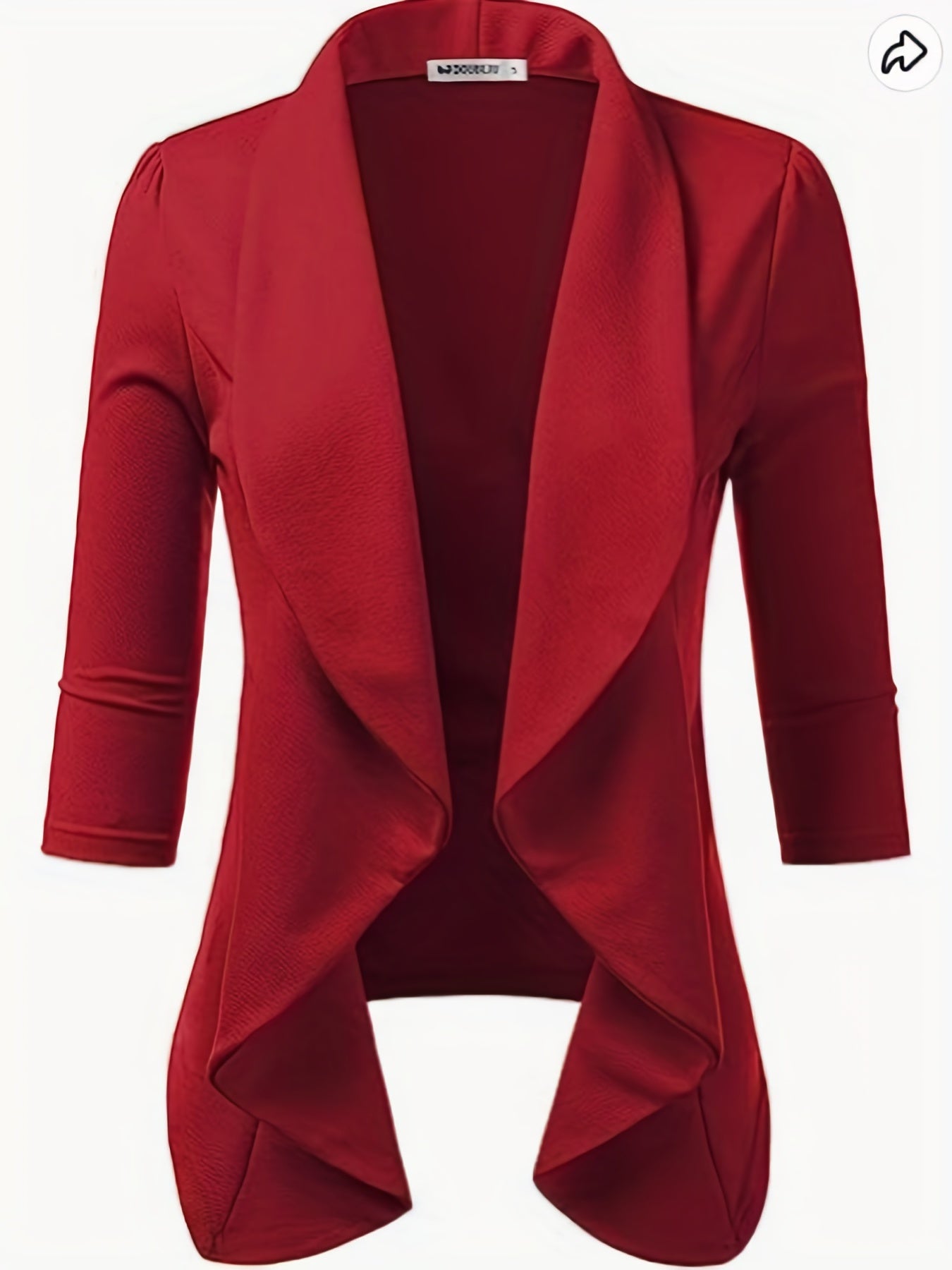 Casual Long Sleeve Lapel Blazer for Women