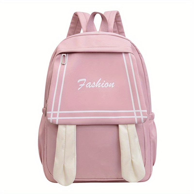 Kids Large Capacity Backpack Travel Schoolbag Flip Pocket Backpack