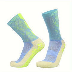 Men's Soccer Socks Non slip Thickened Football Socks Grip Crew Socks