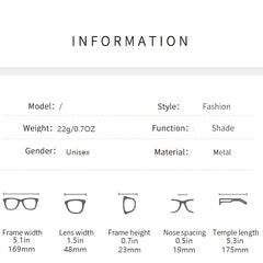 Light Blocking Rimless HD Reading Glasses