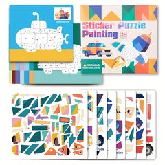 Animal Traffic Sticker by Number Painting Kids Activity Toys