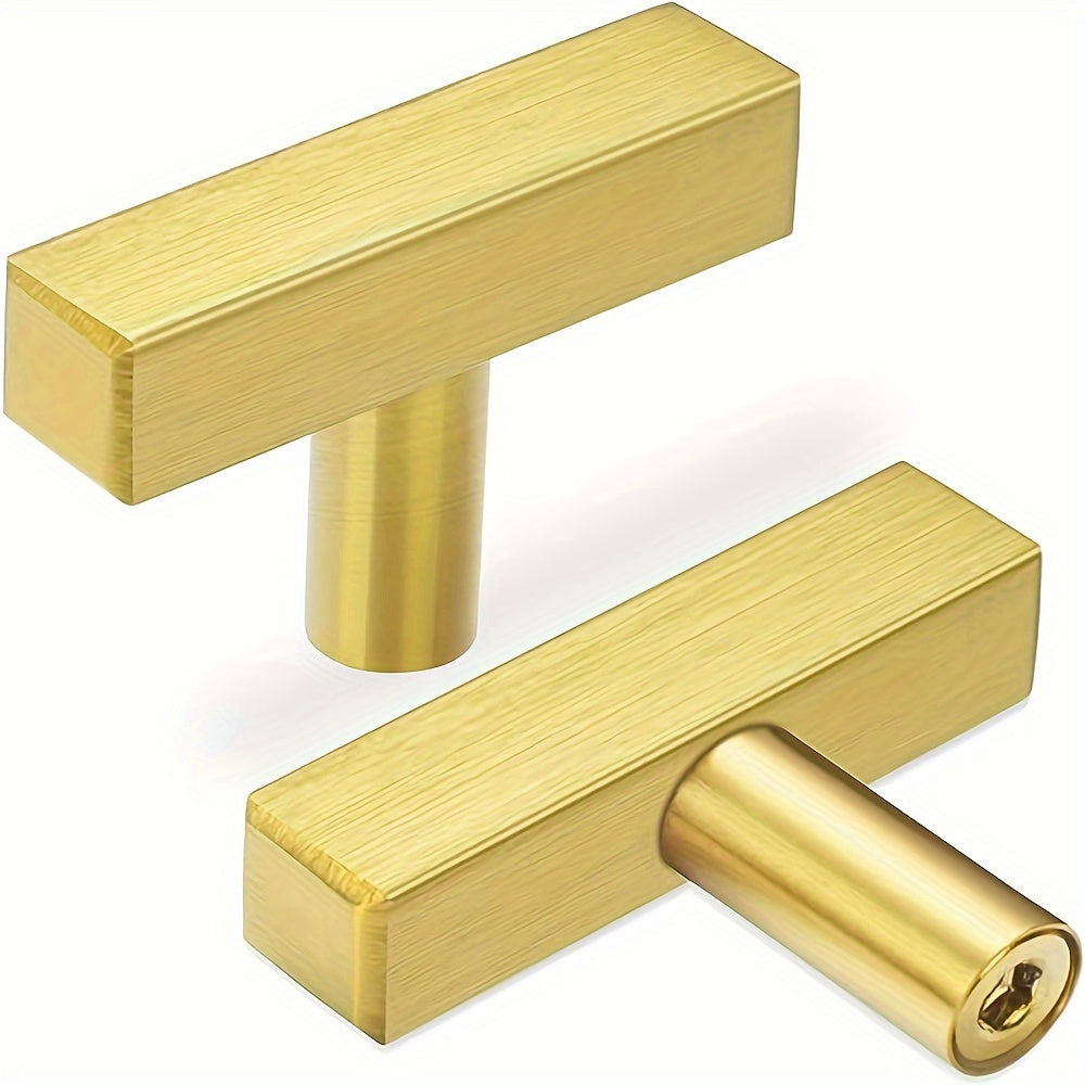 2 Pack Square Cabinet Knobs Drawer Knobs 5cm Stainless Steel