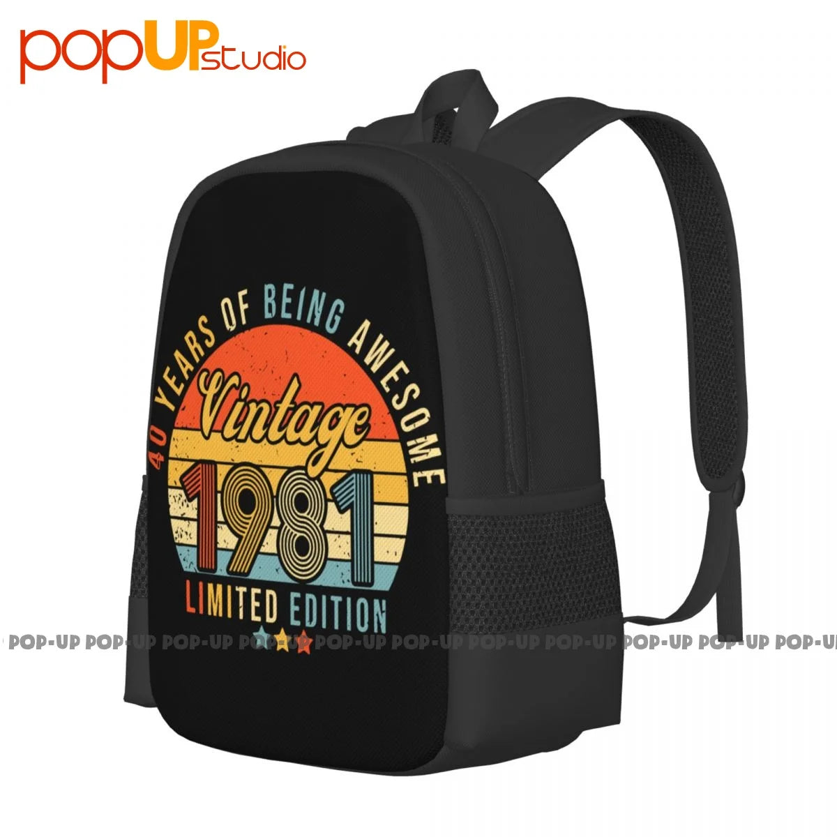 1981 Birthday Gift Backpack Large Capacity 3D Printing Multi-funct