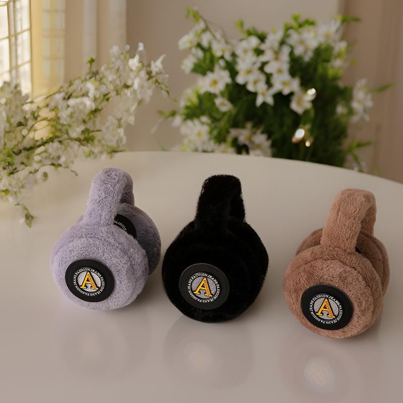 Plush Ear Warmers Soft Fluffy Headband Fit Men Women Ideal for Cycling