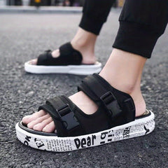 Men's Non Slip Sandals Open Toe Comfy Slides Beach Shoes