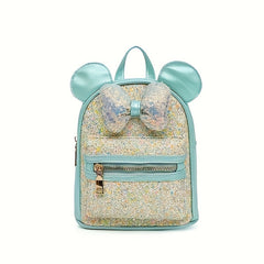 Girls' Sequin Bow Backpack with Big Ears