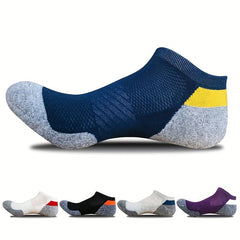 Men's Mid Crew Sport Socks Shock Absorption Athletic Socks