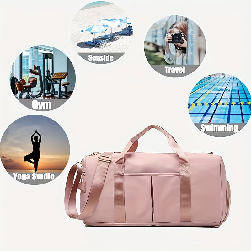 Large Capacity Travel Bag for Short Business Trips with Shoe Compartment