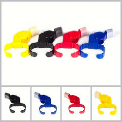 Referee Finger Whistle Football Training Equipment Safe Plastic Ring Whistle