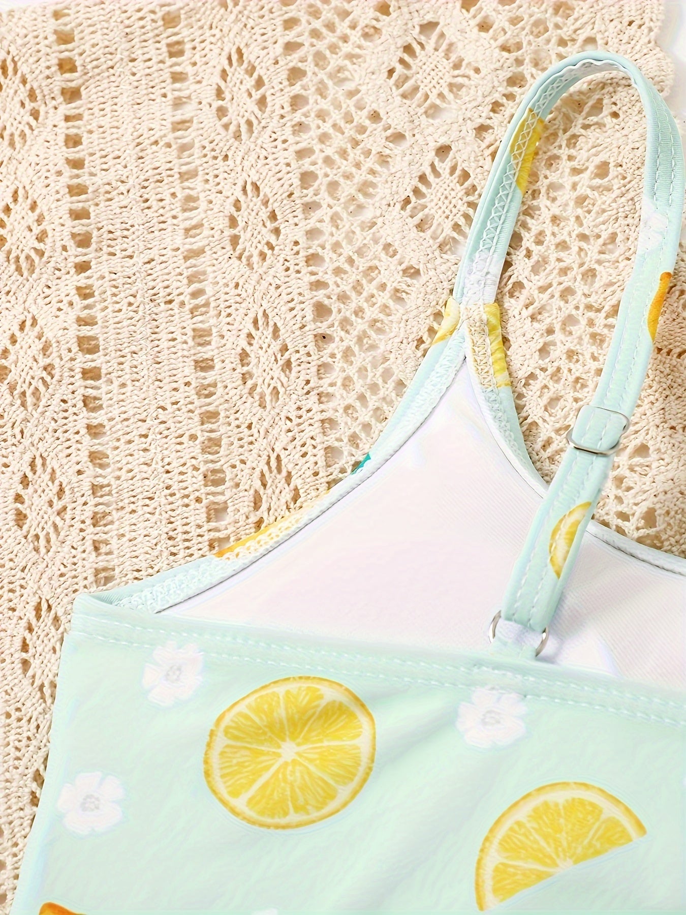 2pcs Lemon Bikini Swimsuit For Girls Summer Beach Gift