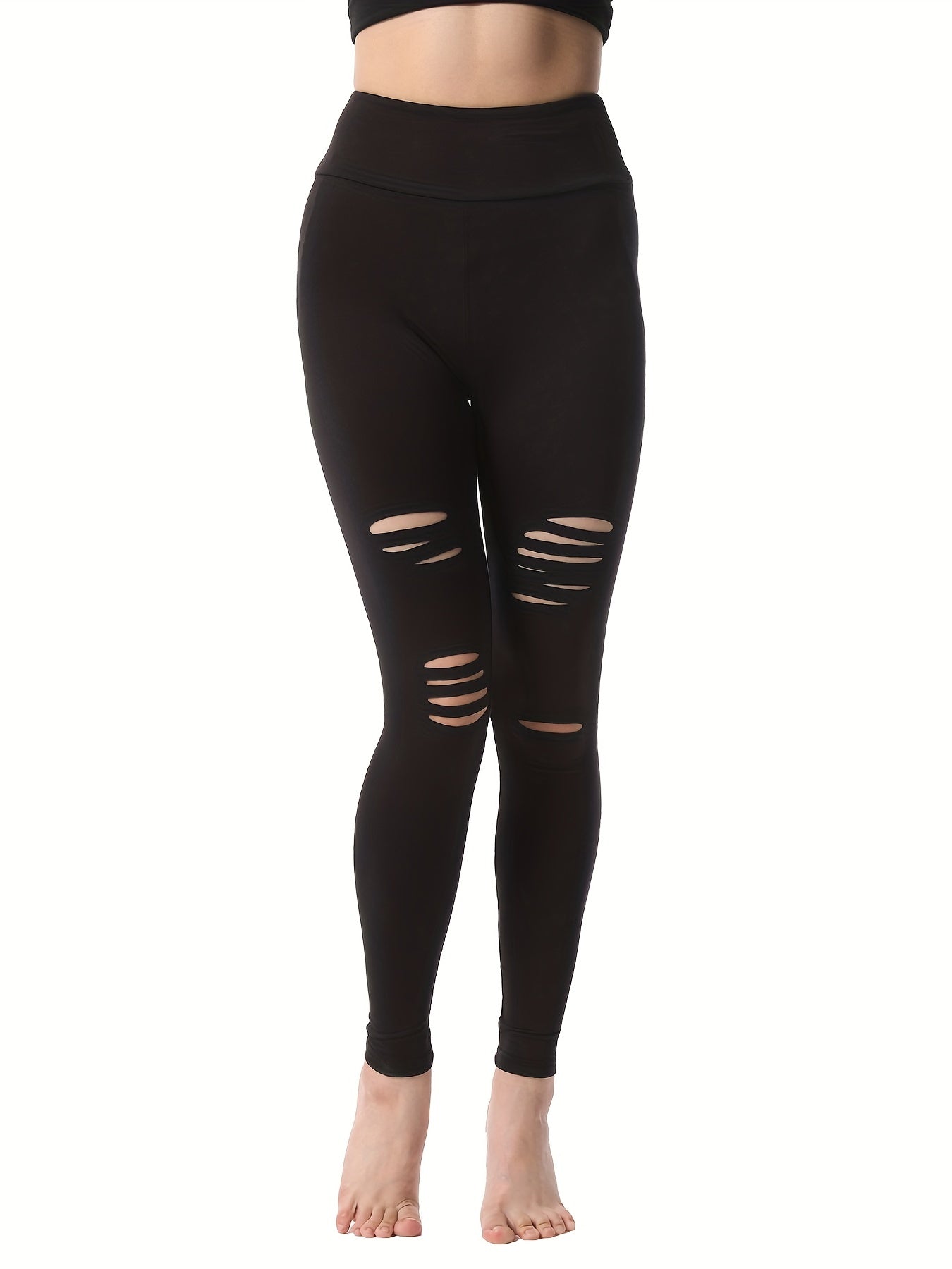 Women's Hollow Out Yoga Leggings for Sports and Fitness
